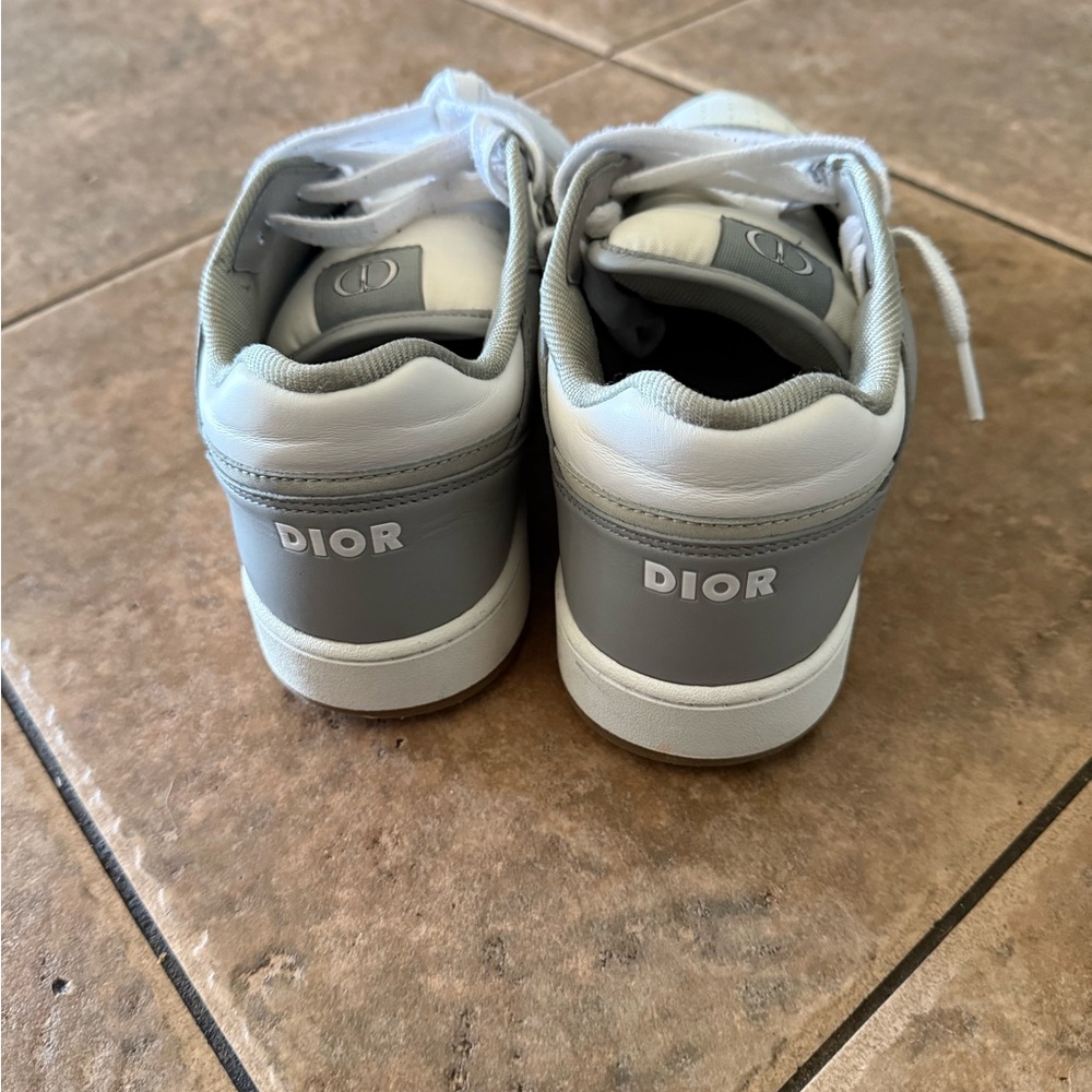 Dior Gray and White Men's Sneakers